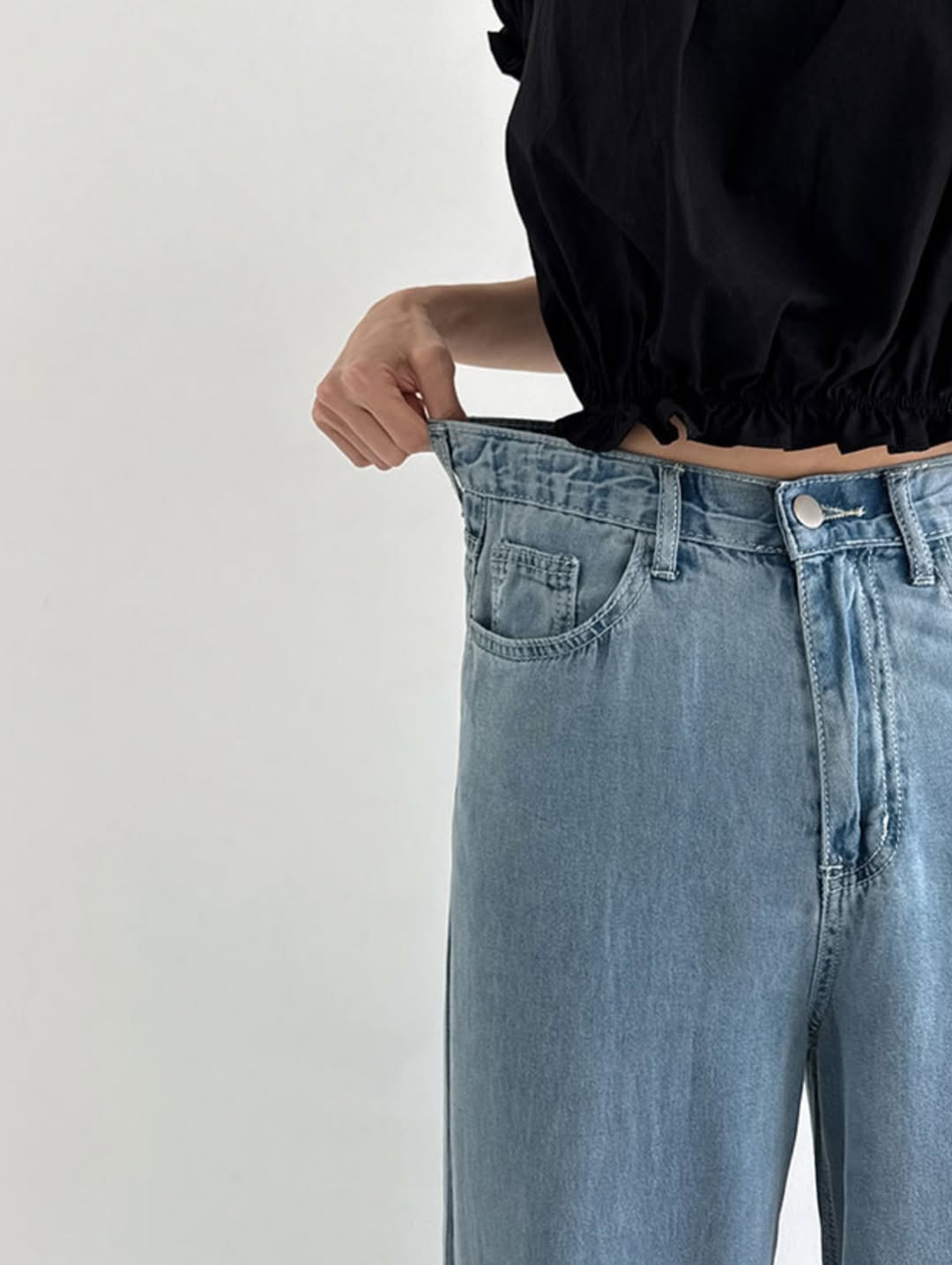 tencel soft denim pants