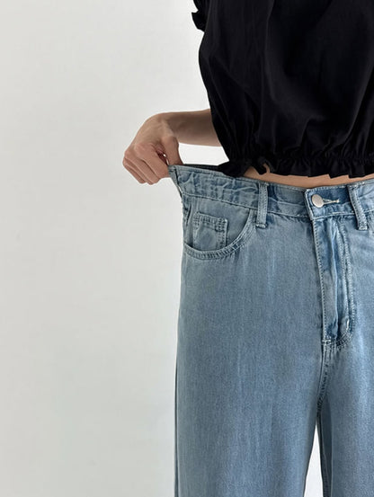 tencel soft denim pants