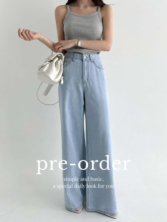 flow soft denim pants (pre-order)