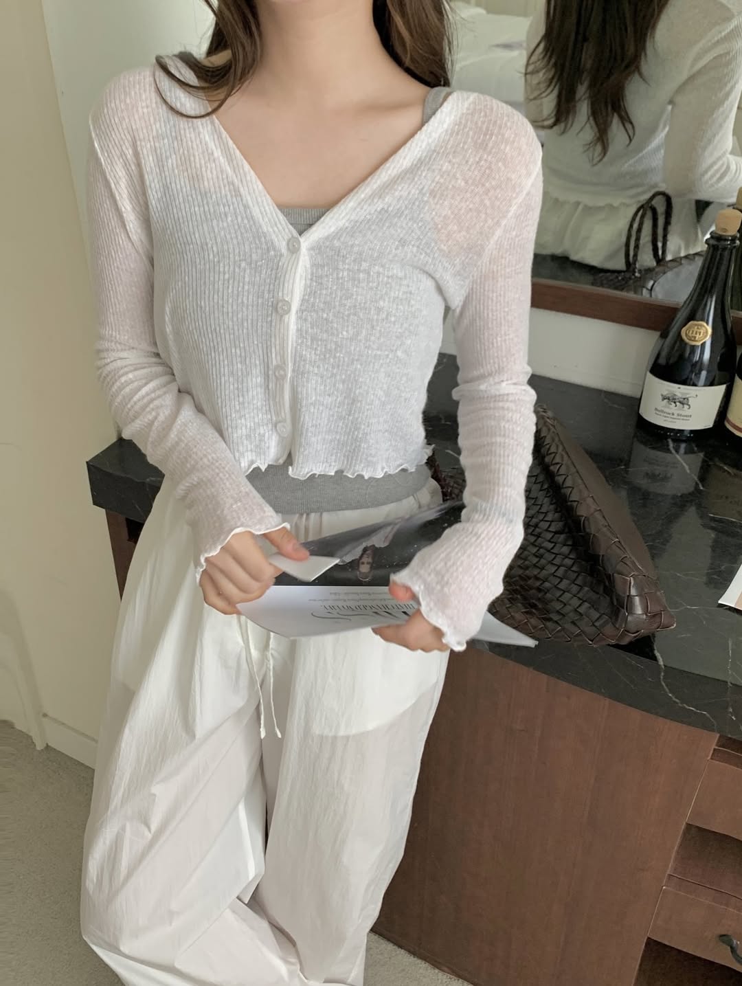 aura linen cardigan (pre-order)