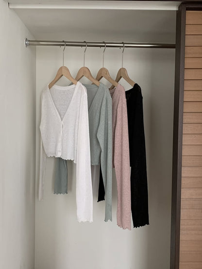 aura linen cardigan (pre-order)