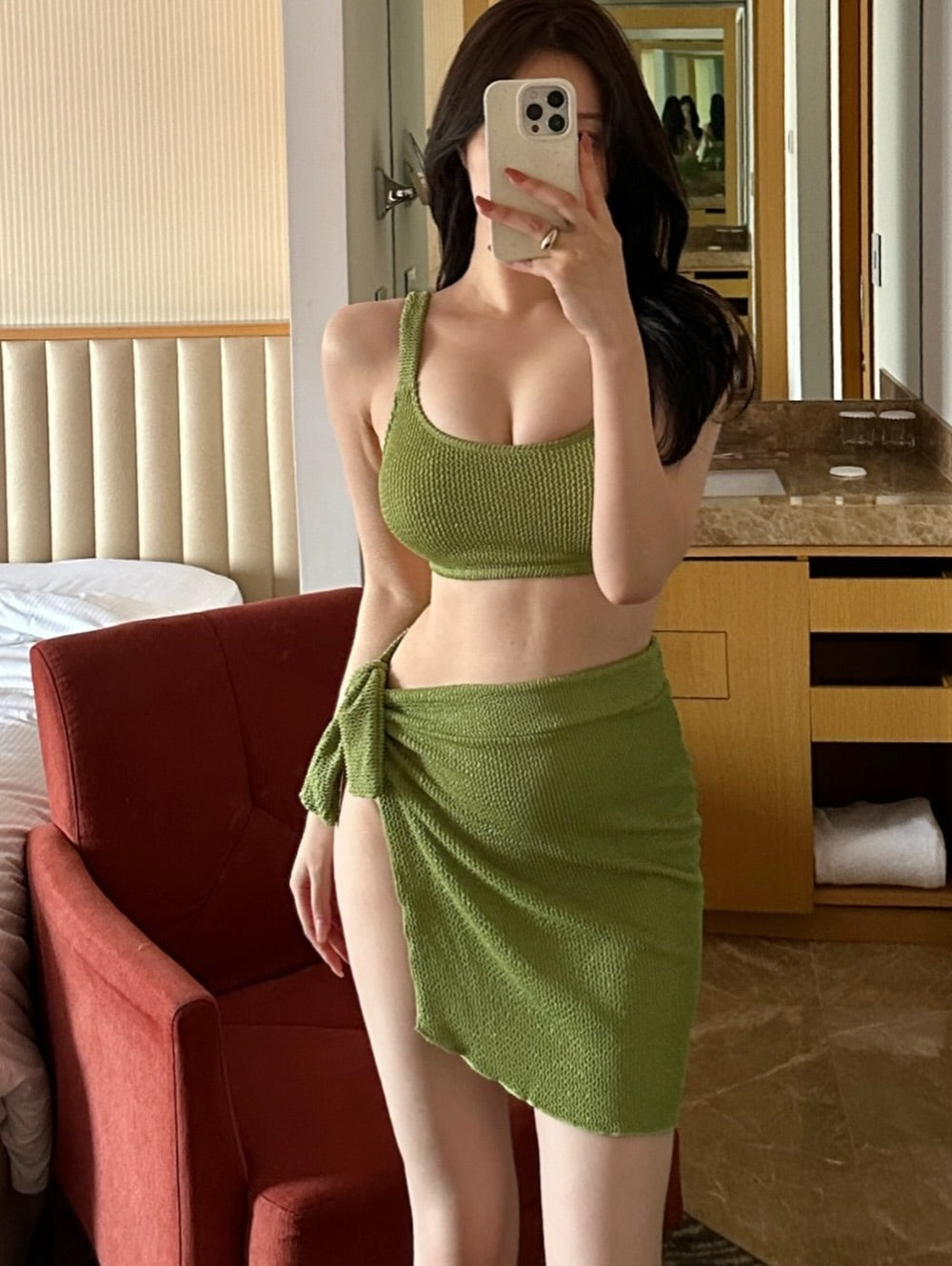 olive bikini ( 3pcs)