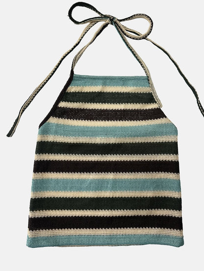 mila halter knit top