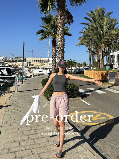 halter crop bra top (pre-order)