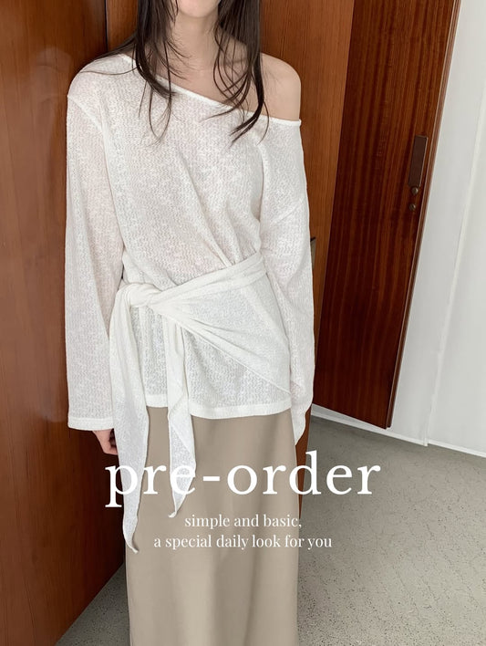 scarf wrap knit (pre-order)