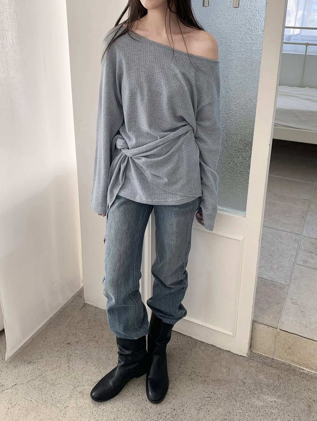 scarf wrap knit (pre-order)