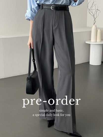 roy two-tucks slacks (pre-order)