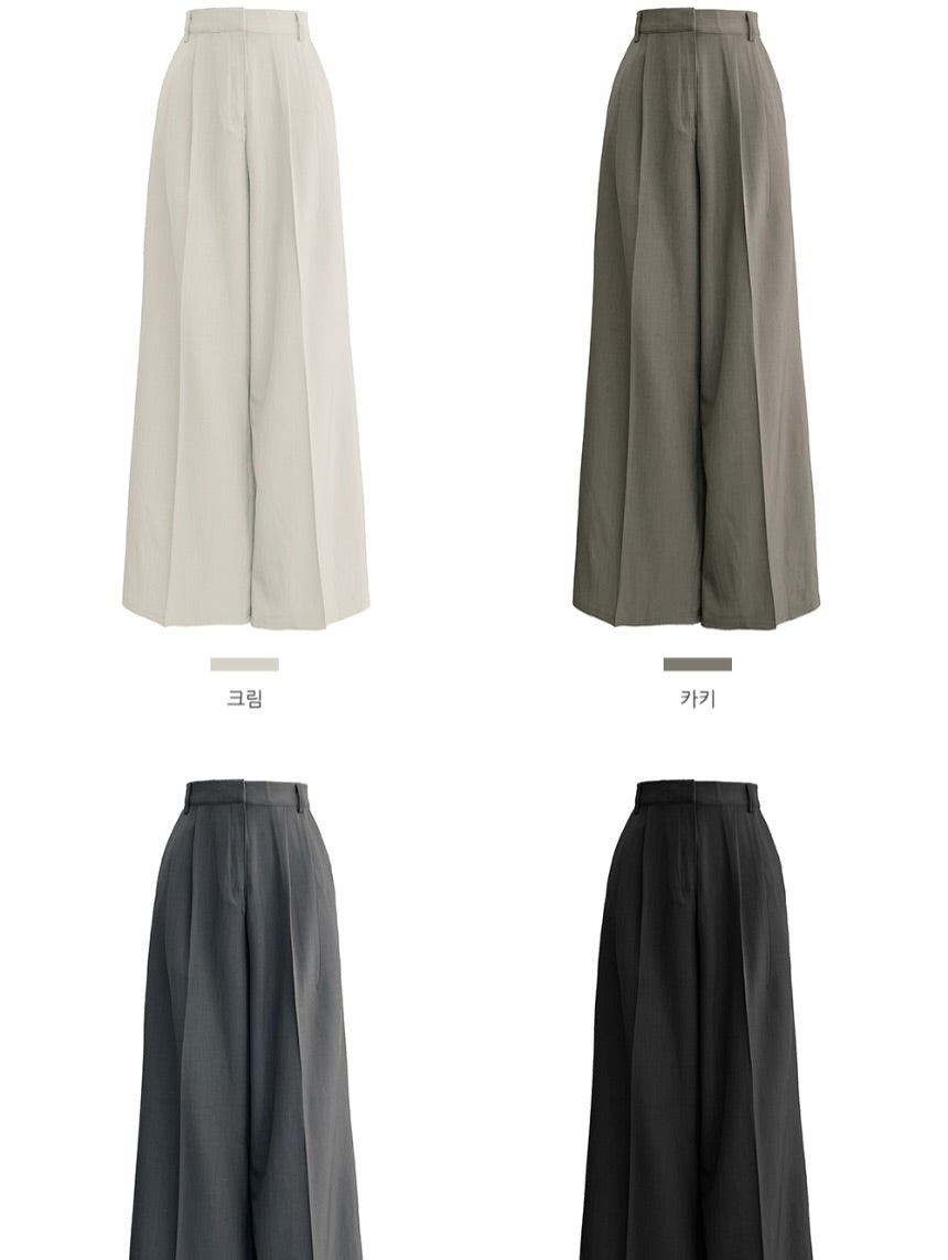 roy two-tucks slacks (pre-order)