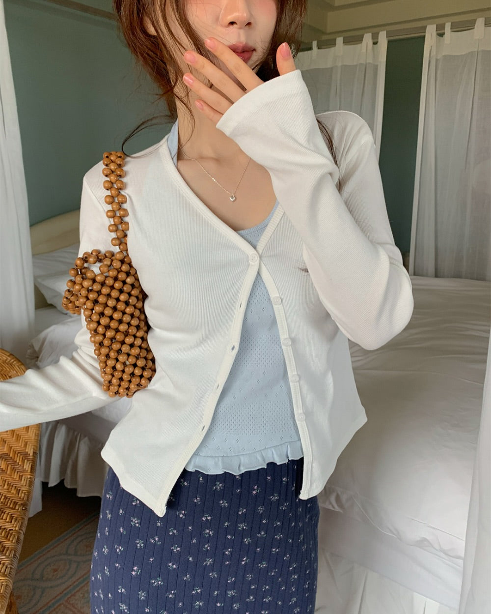 kali halter frill top (pre-order)