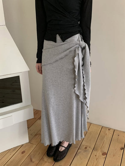 soft frill wrap skirt (pre-order)