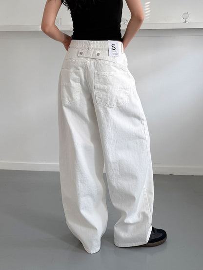 snap barrel pants (pre-order)