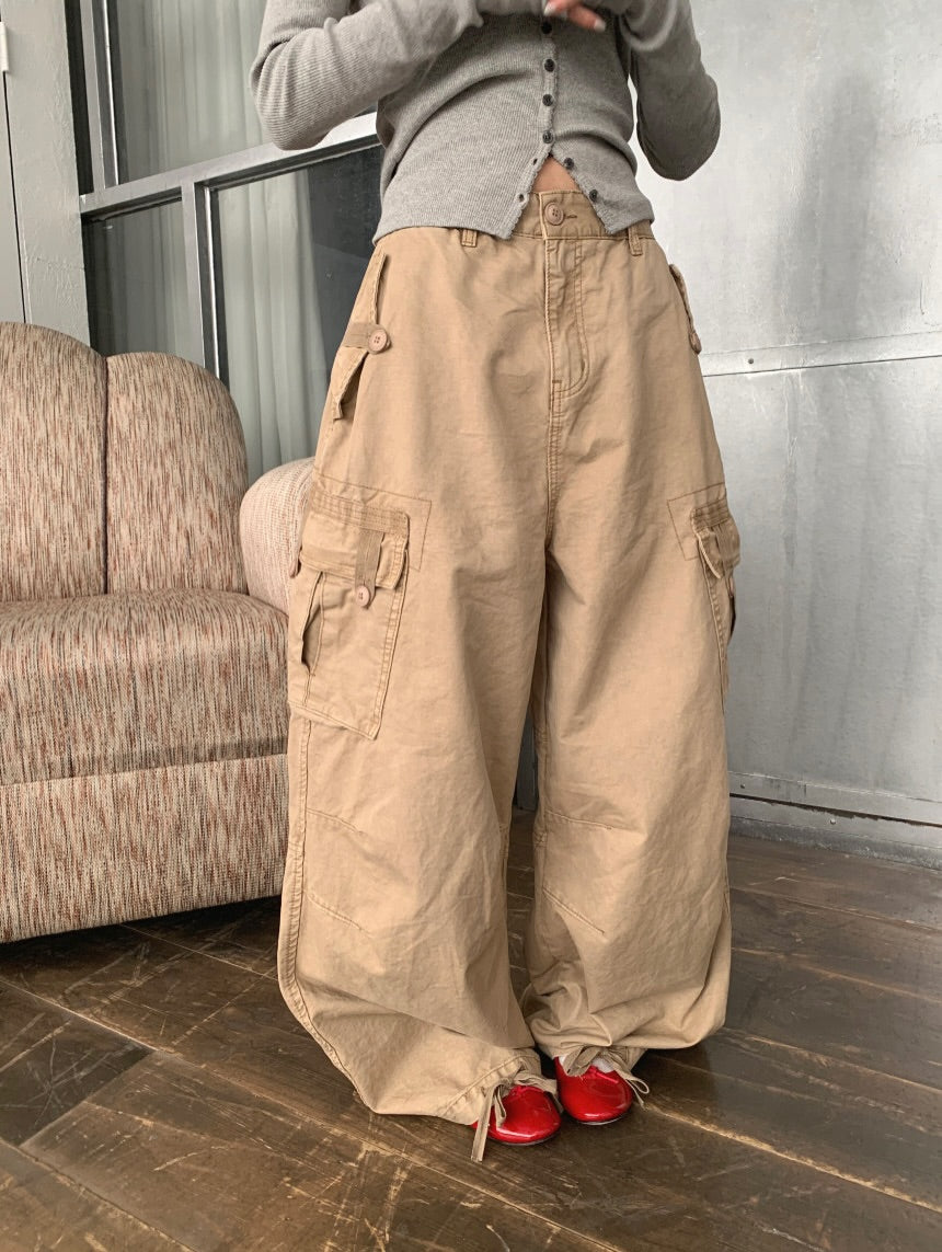 tape barrel pants (pre-order)