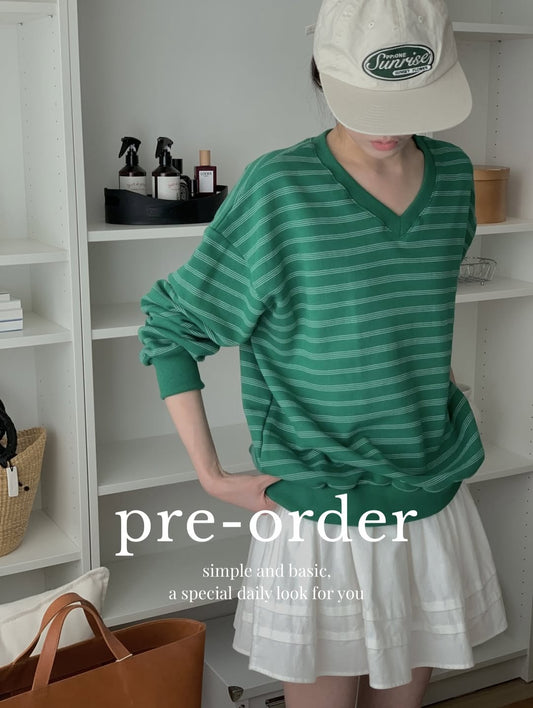 lune striped top (pre-order)