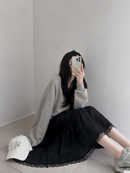 gia lace long dress (pre-order)