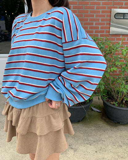 pine striped top (pre-order)