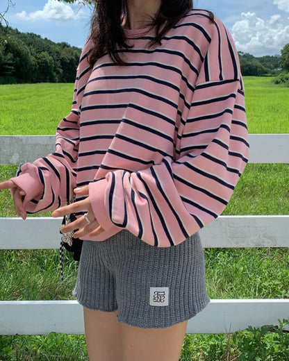 pine striped top (pre-order)