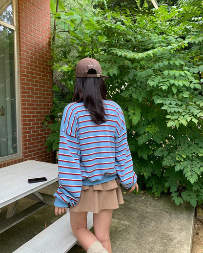 pine striped top (pre-order)