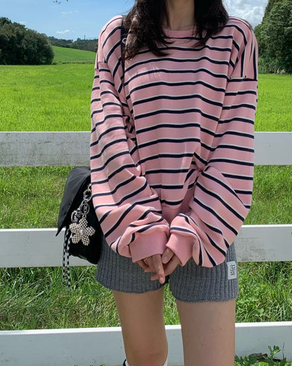 pine striped top (pre-order)