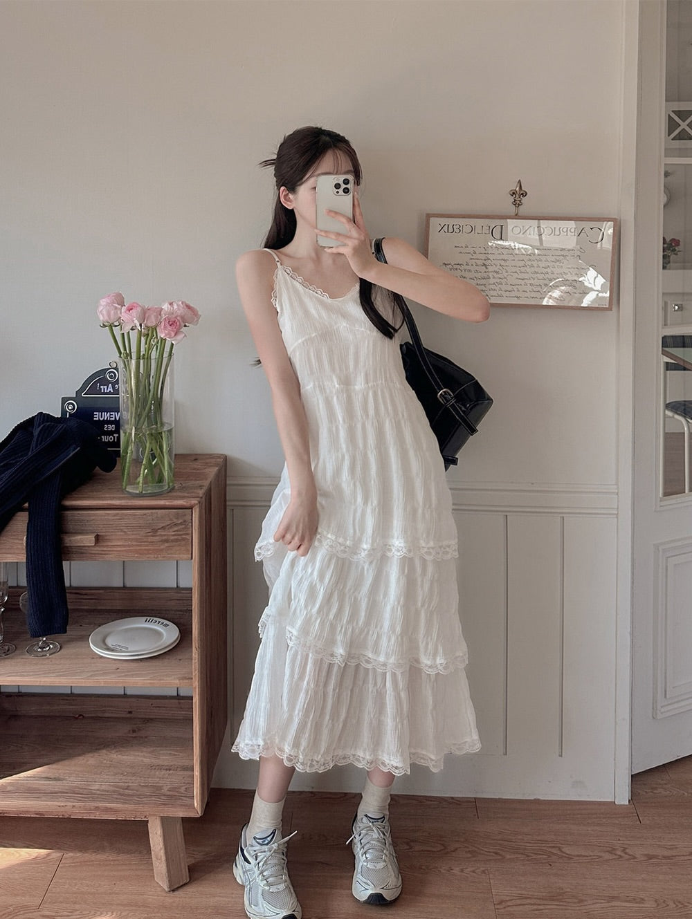 gia lace long dress (pre-order)