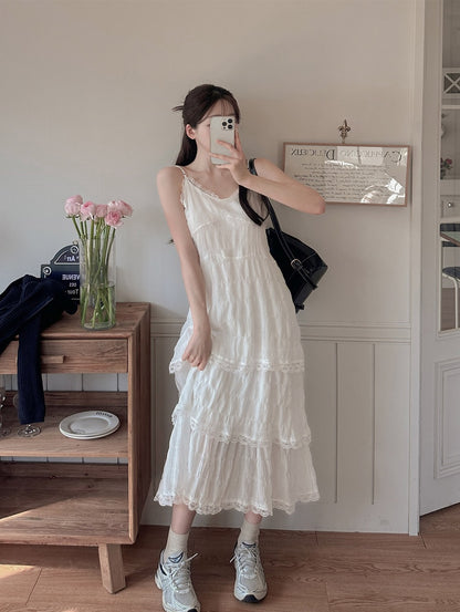 gia lace long dress (pre-order)