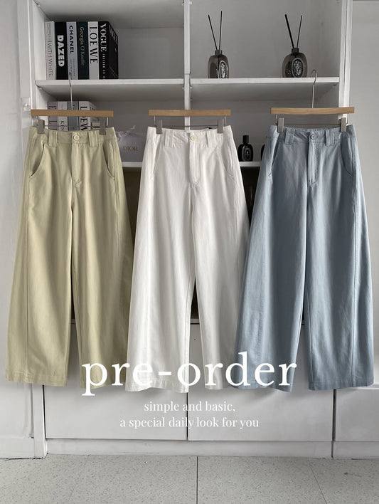 new cotton slacks (pre-order)