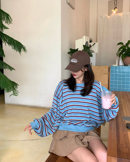 pine striped top (pre-order)