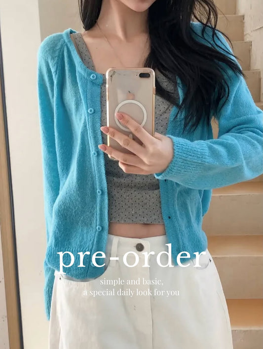 butter hairy cardigan (pre-order)