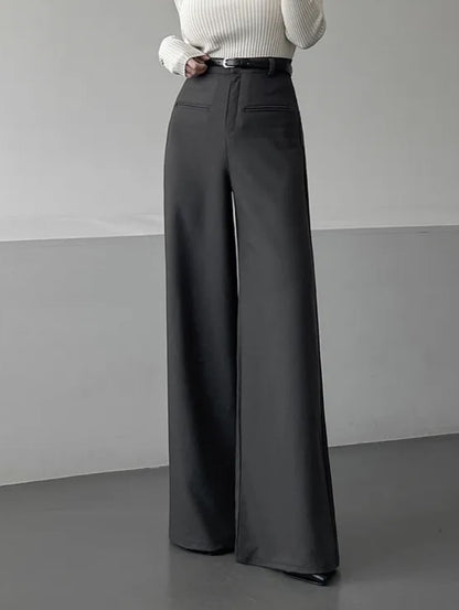 mirella boot-cut slacks