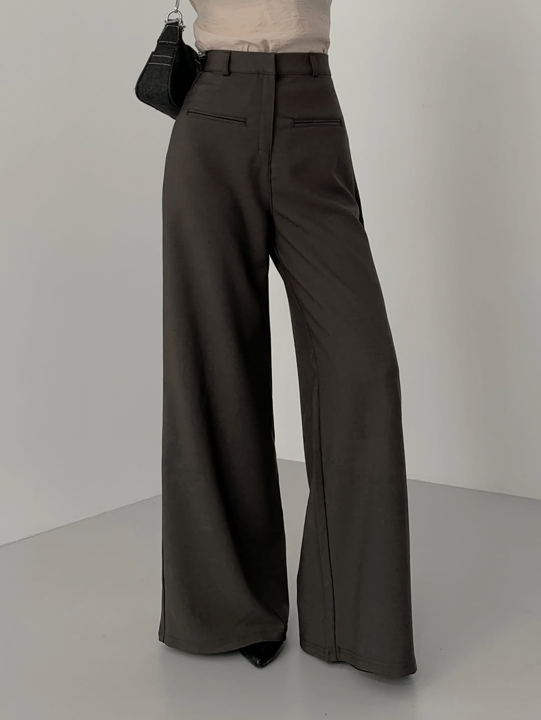 mirella boot-cut slacks