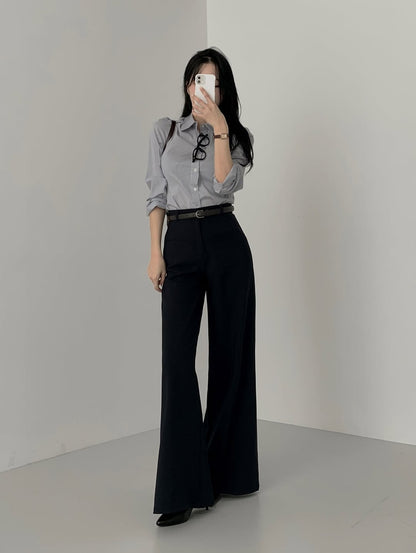mirella boot-cut slacks