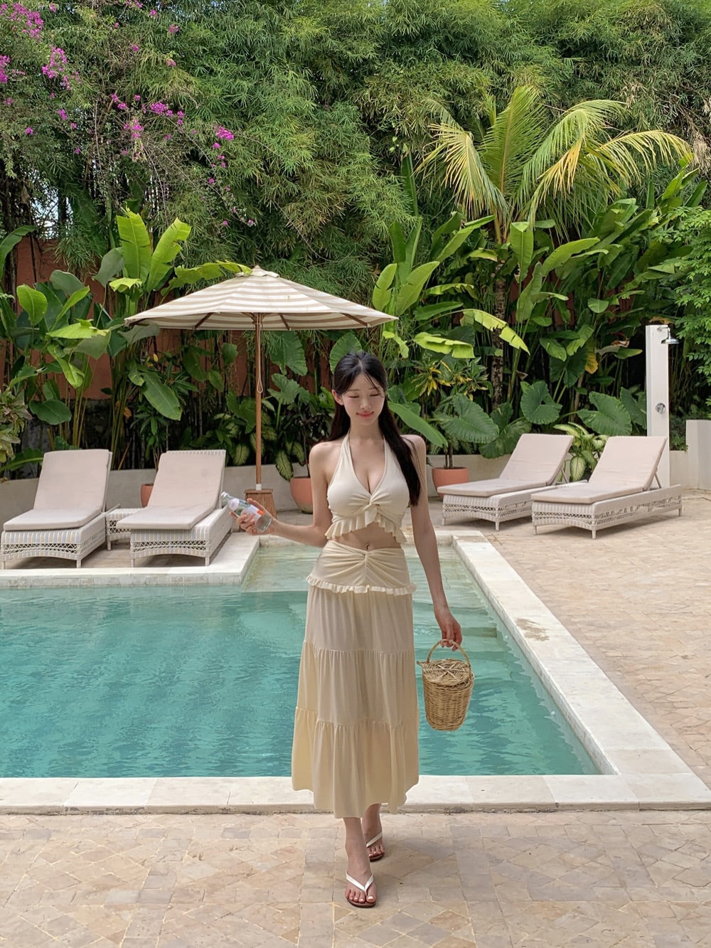 zarah bikini + skirt set (3pcs)