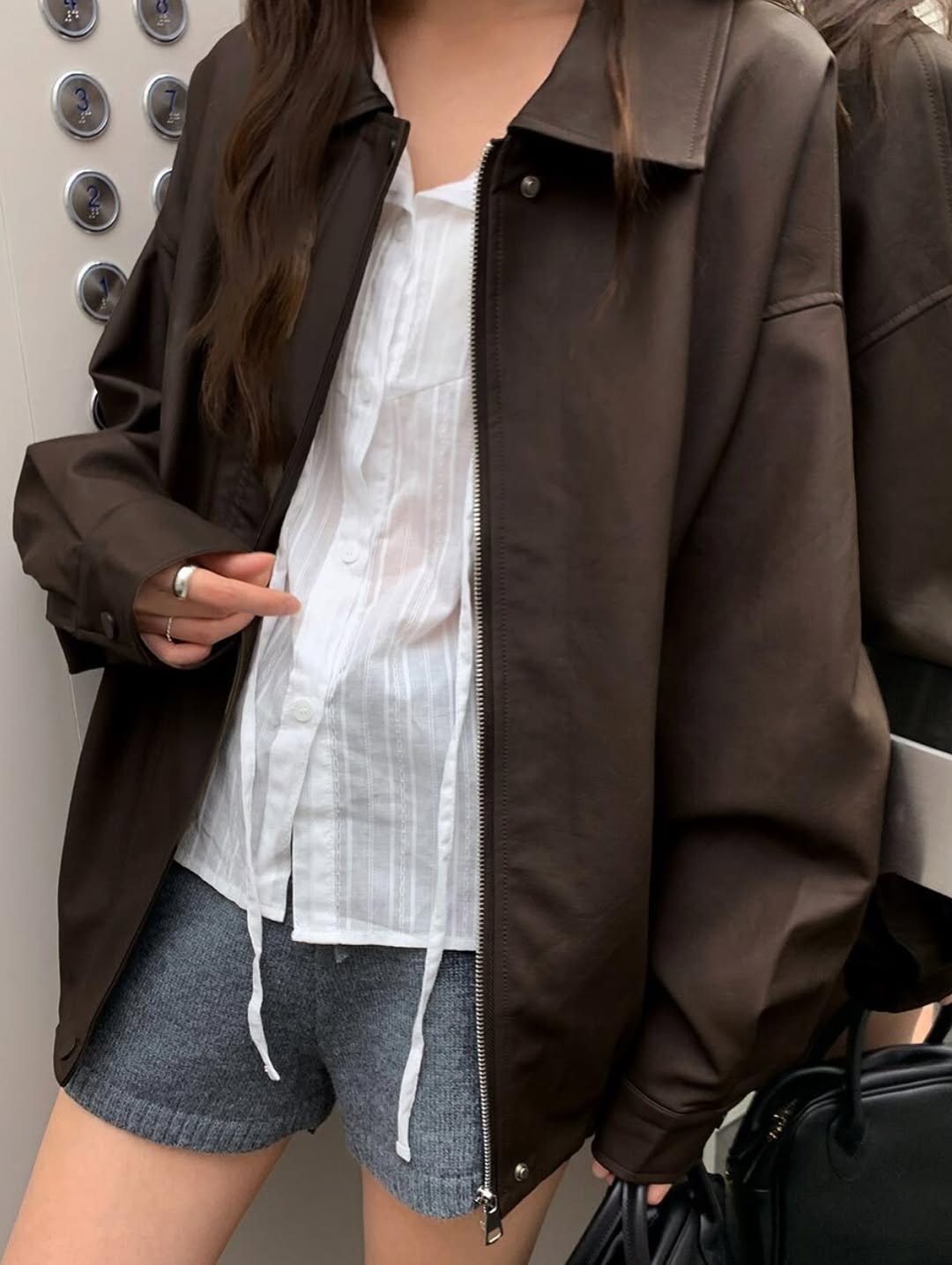 gio matt leather jacket
