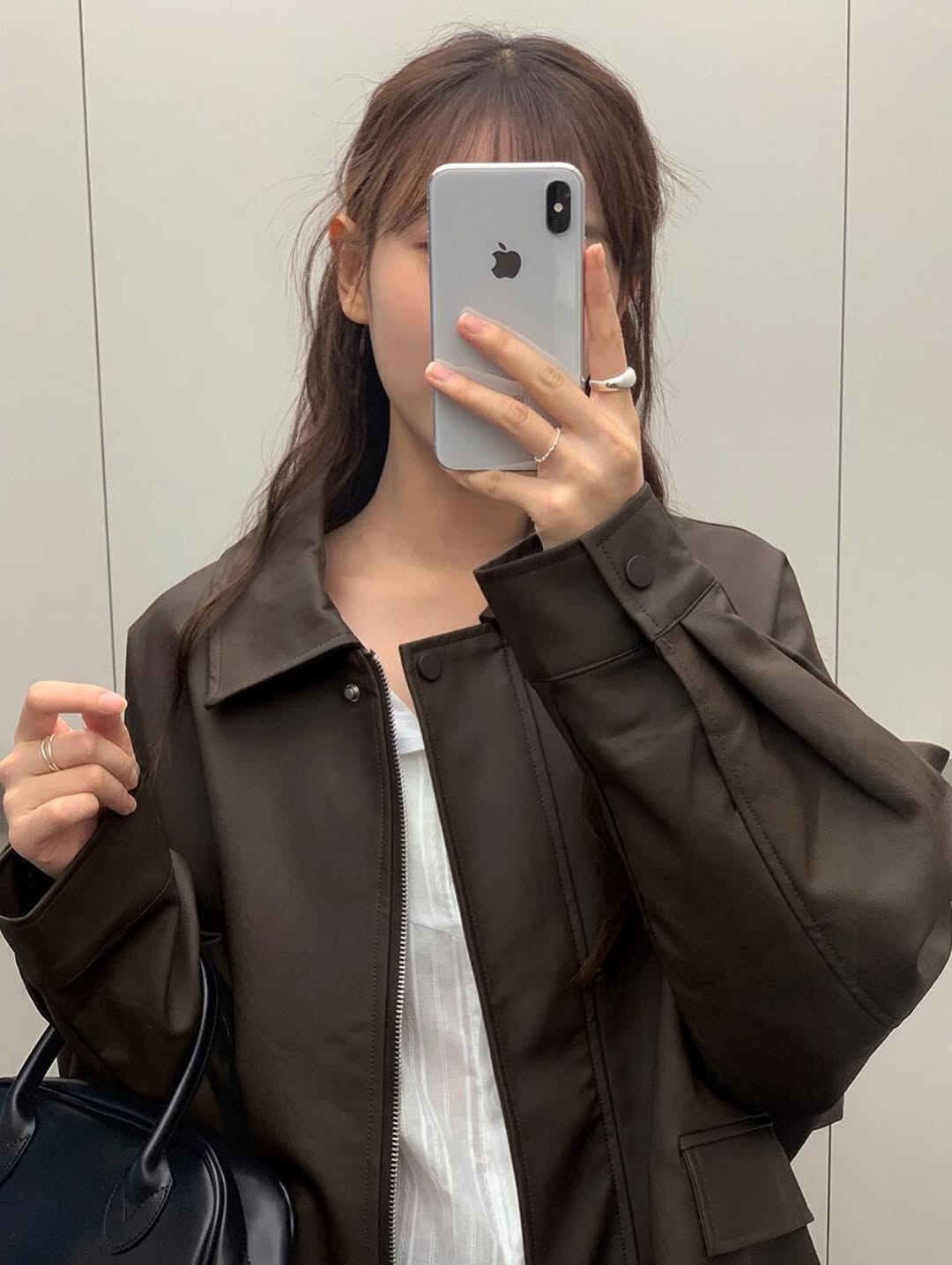 gio matt leather jacket
