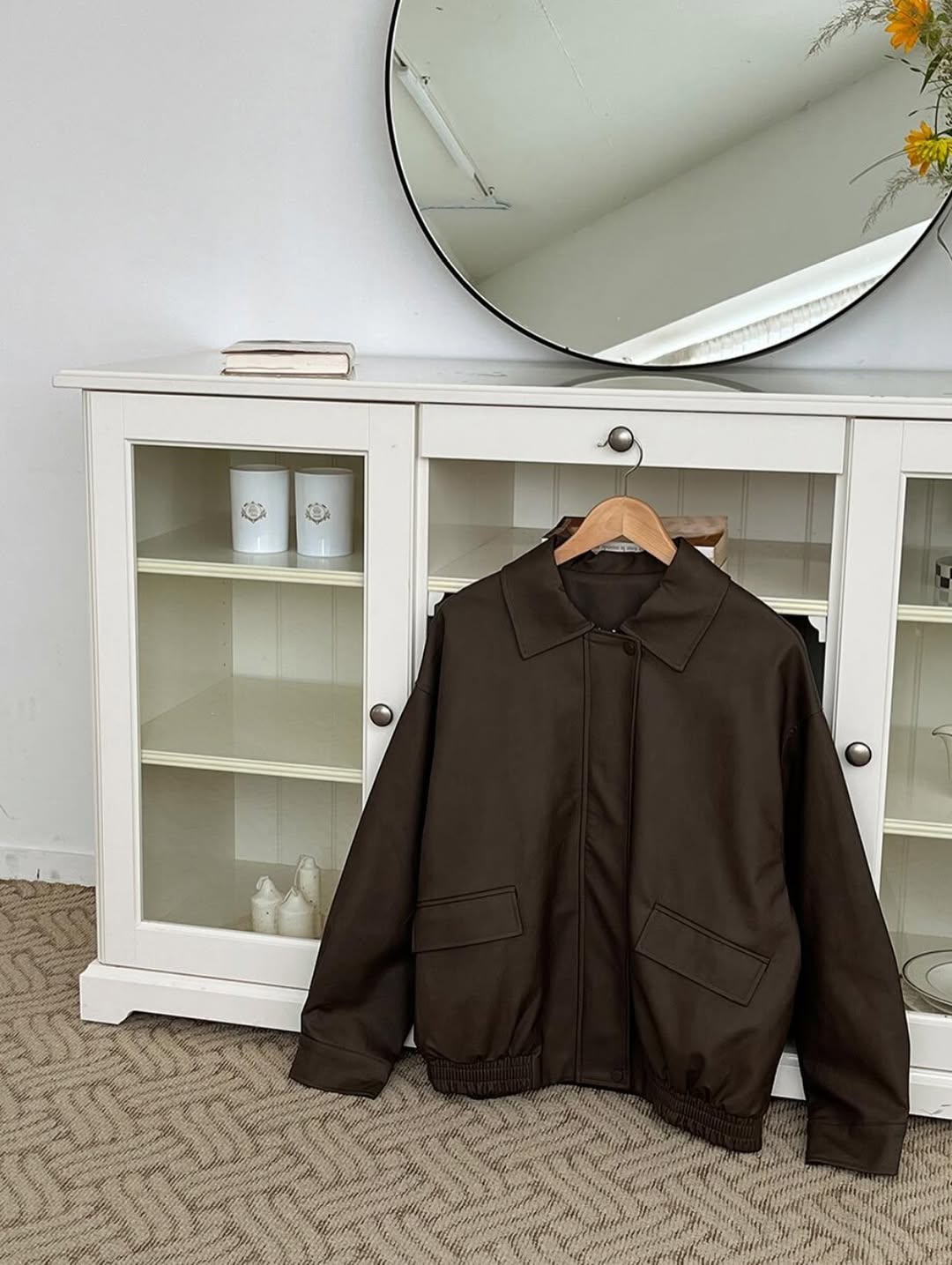 gio matt leather jacket