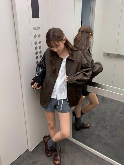gio matt leather jacket