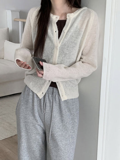 butter hairy cardigan