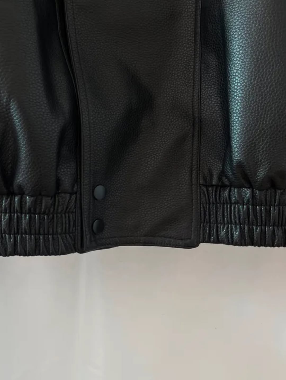 high neck leather jacket