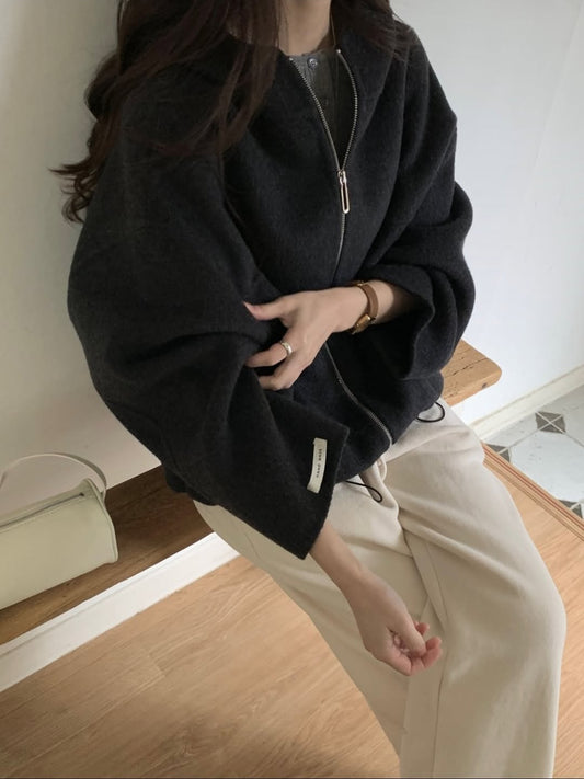 meg string wool coat