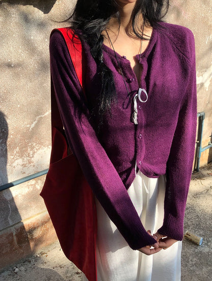 butter hairy cardigan