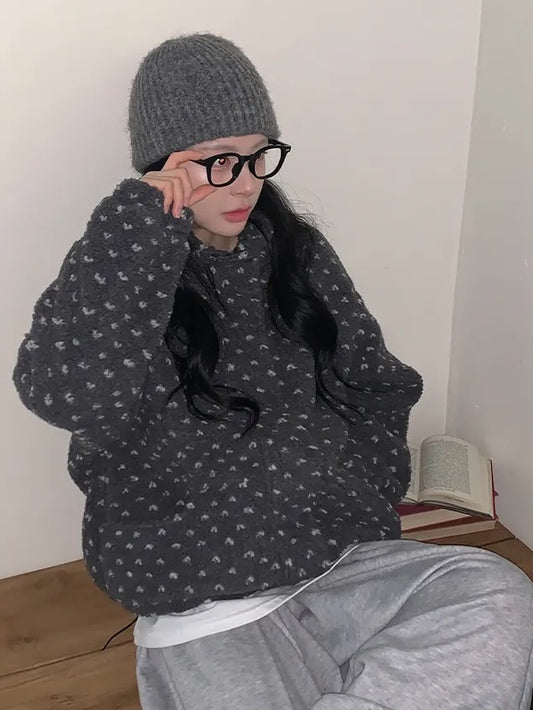 puzzle fleece jacket