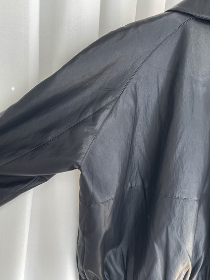 frankie silk leather jacket