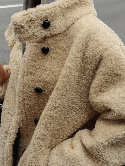 pile boucle half jacket