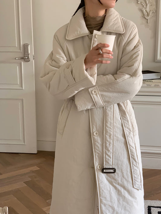 trench puffer coat