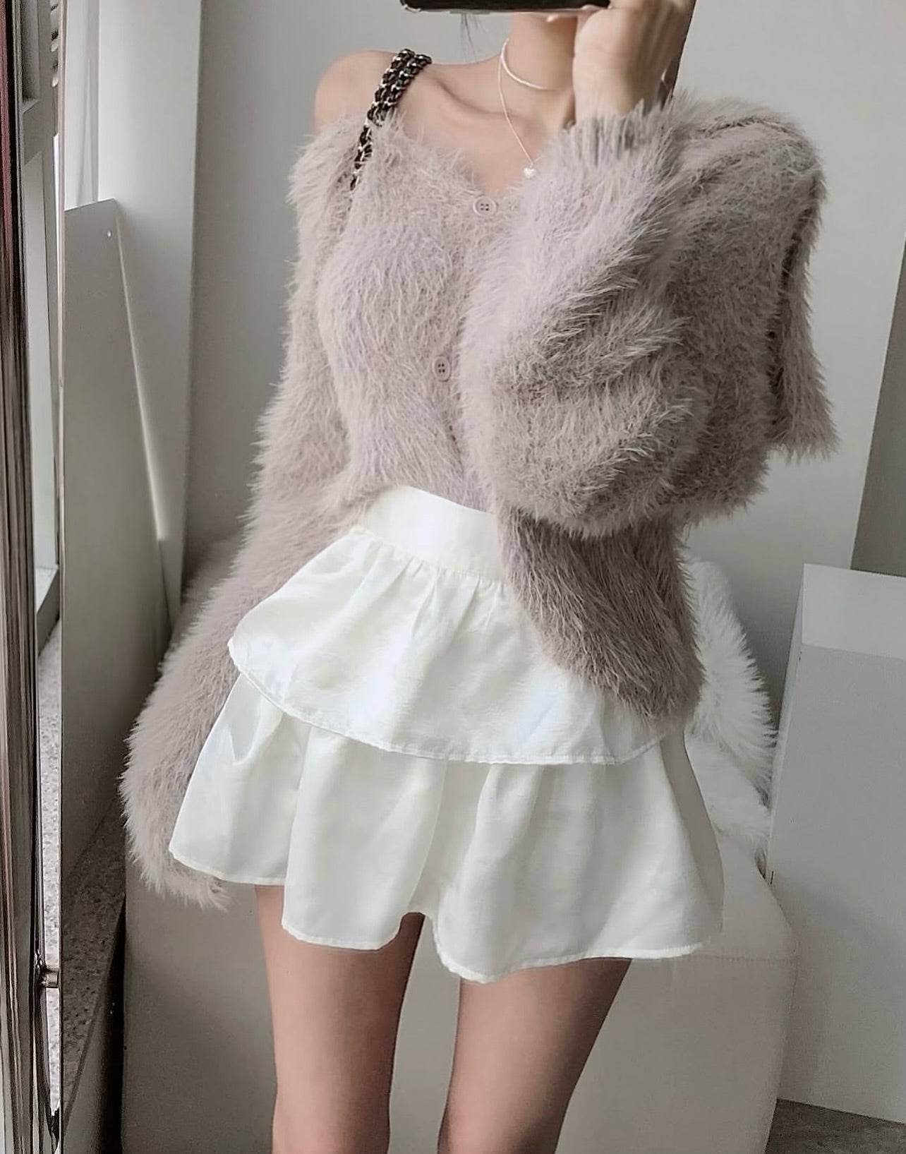 sera crop cardigan