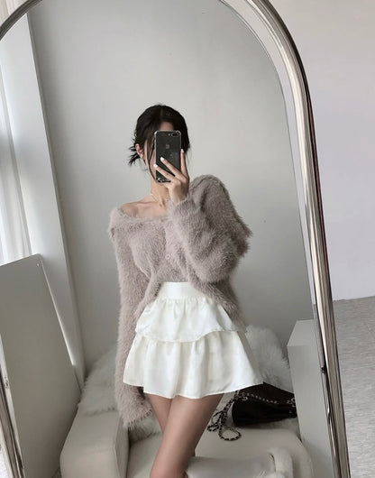 sera crop cardigan