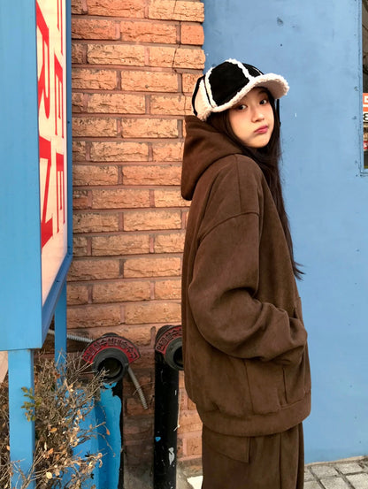 serin oversized fleece set (2pcs)