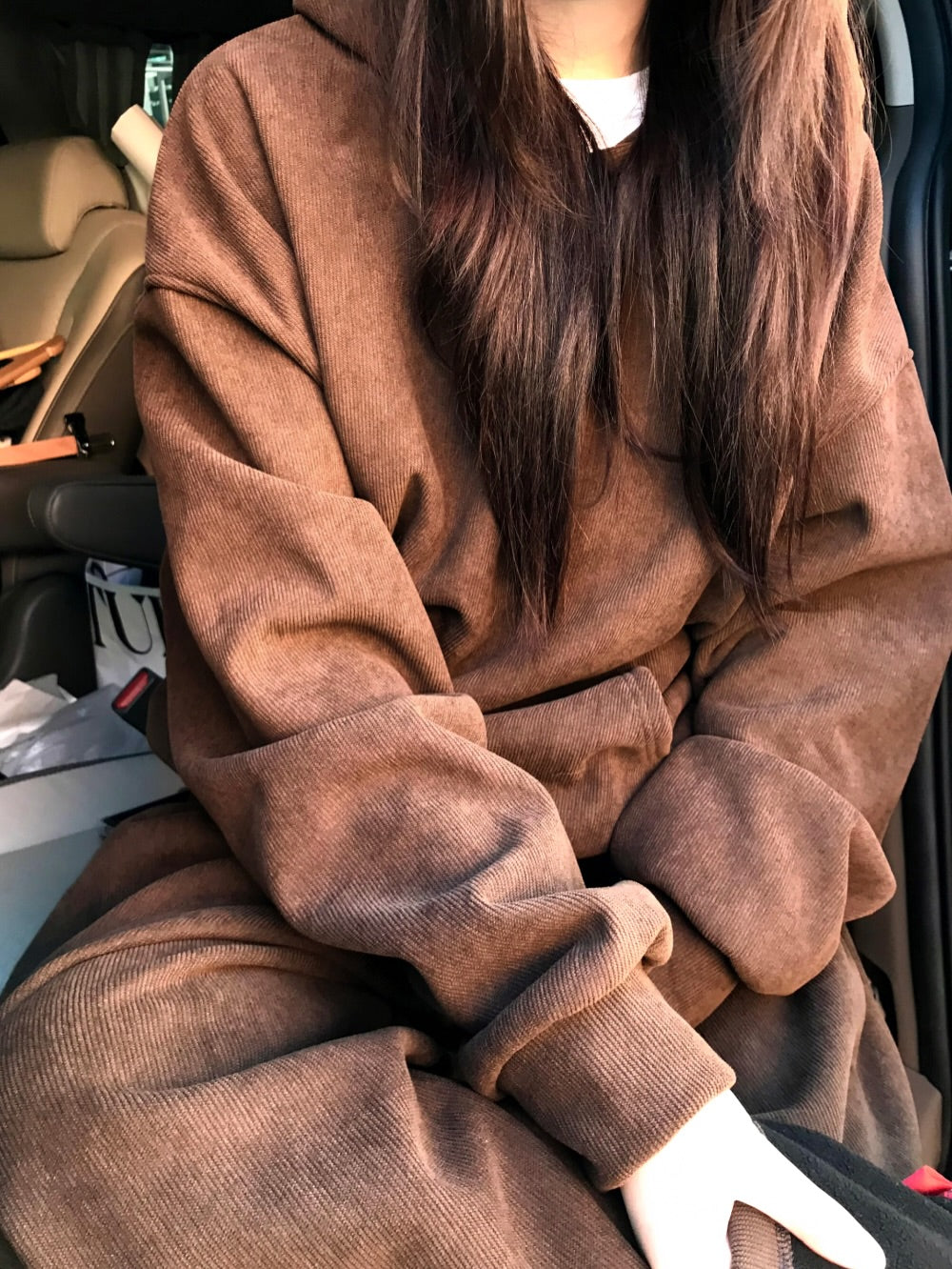 serin oversized fleece set (2pcs)