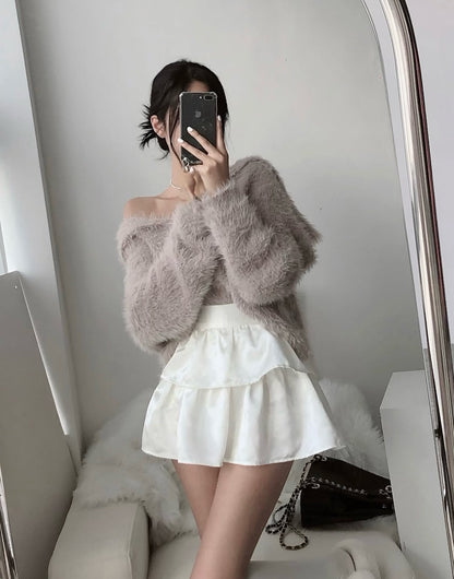 sera crop cardigan