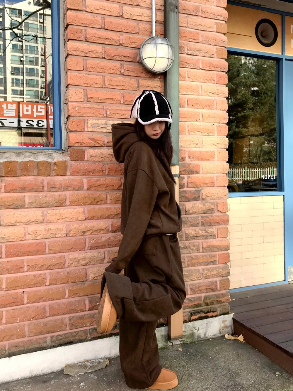 serin oversized fleece set (2pcs)
