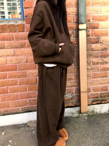 serin oversized fleece set (2pcs)